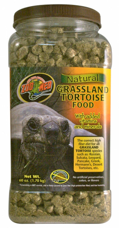 Zoo Med Natural Grassland Tortoise Dry Food, 60 oz