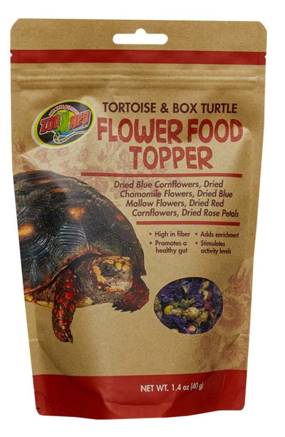 Zoo Med Tortoise Box Turtle Flower Food Topper, 1.4 oz