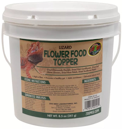 Zoo Med Lizard Flower Food Topper 8.5 oz