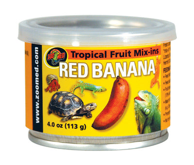 Zoo Med Fruit Mix-Ins Red Banana Reptile Wet Food, 3.4 oz