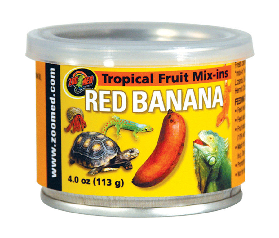 Zoo Med Fruit Mix-Ins Red Banana Reptile Wet Food, 3.4 oz