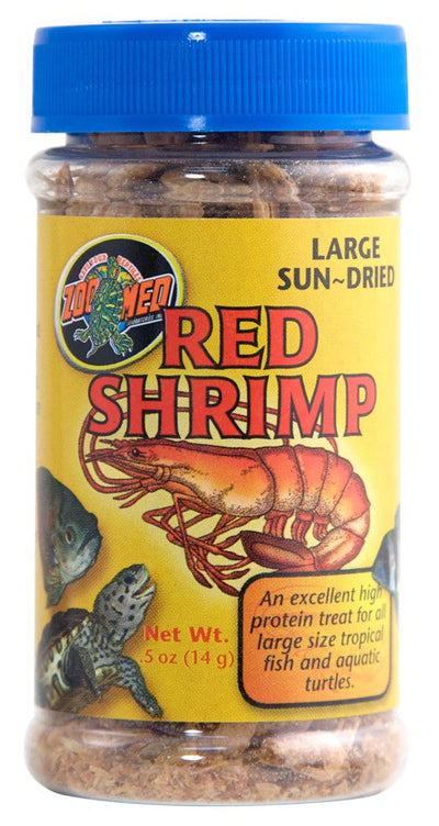 Zoo Med Sun-Dried Large Red Shrimp Reptile Food, 0.5 oz