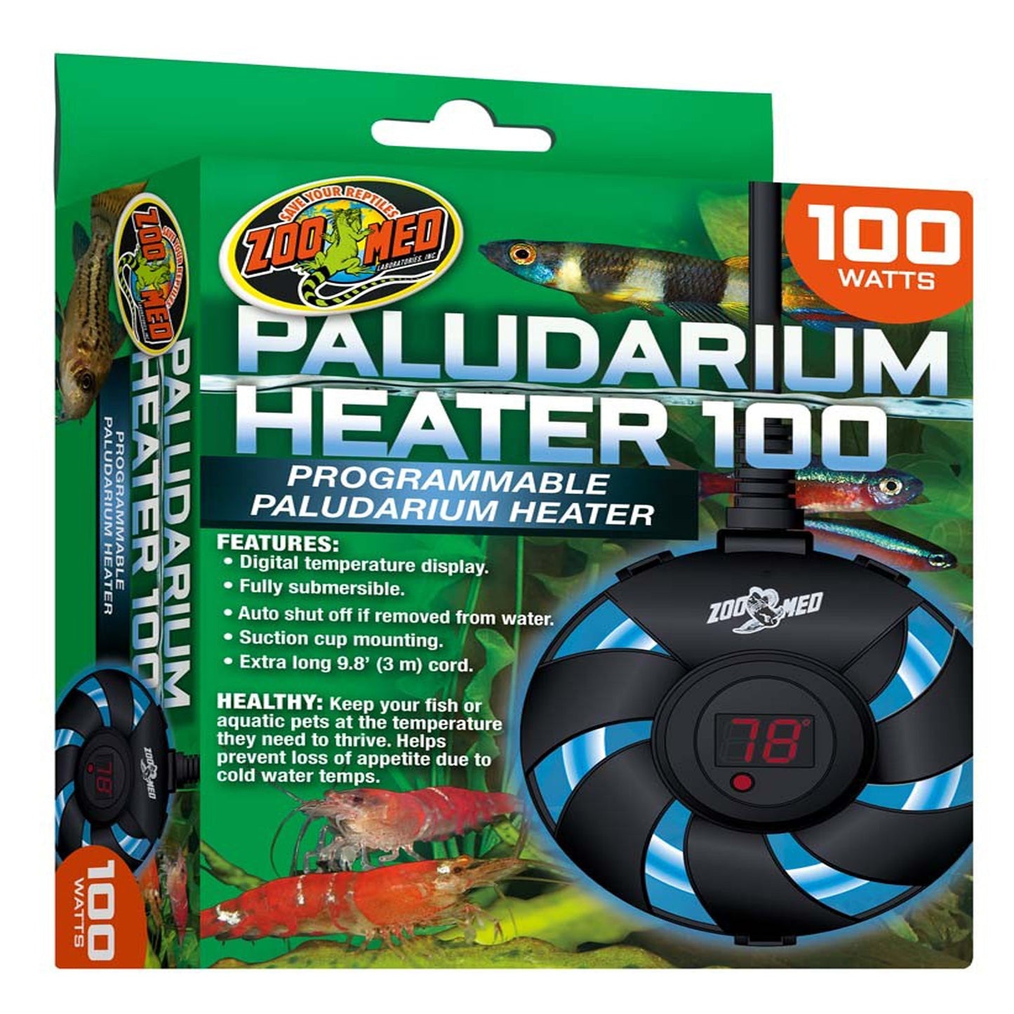 Zoo Med Paludarium Aquarium Heater 100W