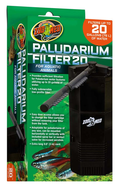 Zoo Med Paludarium 20 Internal Aquarium Filter Black