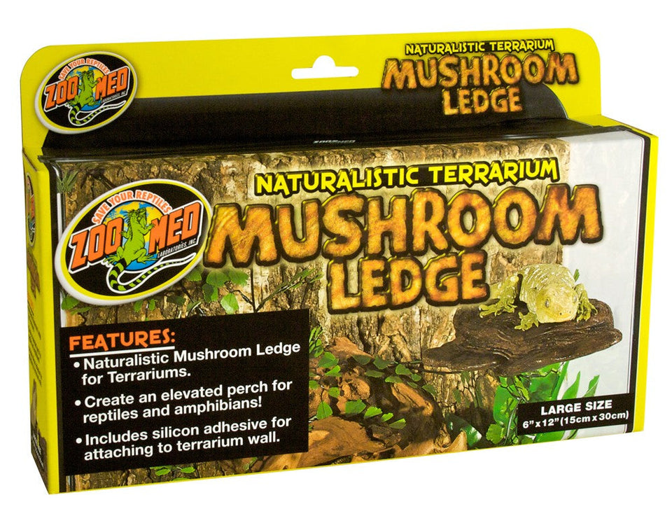 Zoo Med Mushroom Ledge Elevated Perch, Brown Large