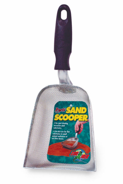 Zoo Med Repti Sand Scooper, Black, Silver