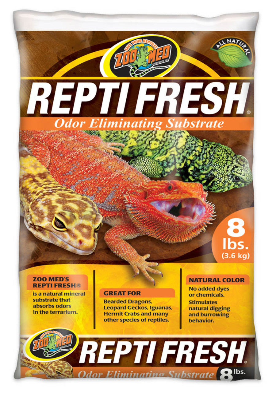 Zoo Med Repti-Fresh Odor Eliminating Substrate, White, 8 lb