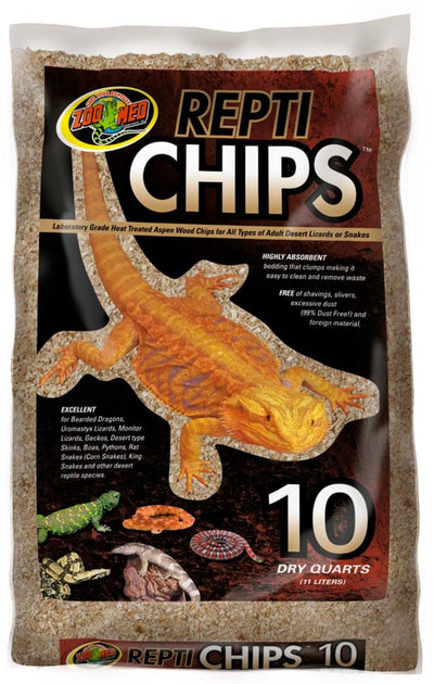 Zoo Med Repti Chips Substrate, Brown, 10 qt