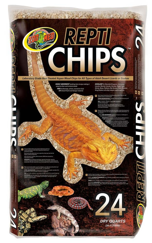 Zoo Med ReptiChips Aspen Substrate Brown - 24 Qt