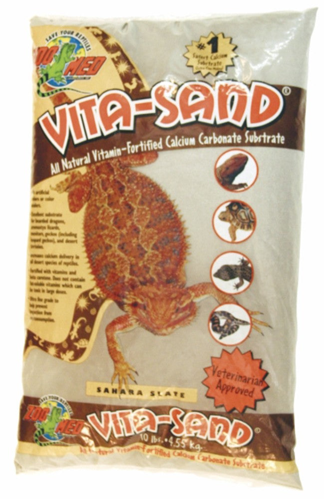 Zoo Med VitaSand Substrate - Sahara Slate, 10 lb (3-Pack)