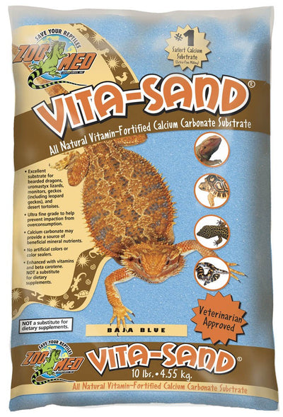 Zoo Med Vita-Sand Substrate Blue 3 ct, 10 lb