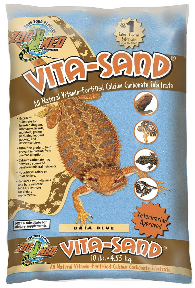 Zoo Med Vita-Sand Substrate Blue 3 ct, 10 lb