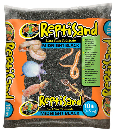 Zoo Med ReptiSand Midnight, Black 3 ct, 10 lb