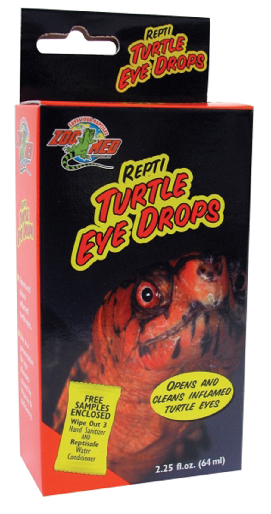 Zoo Med Repti Turtle Eye Drops for Inflammed Eyes 2.25 fl oz