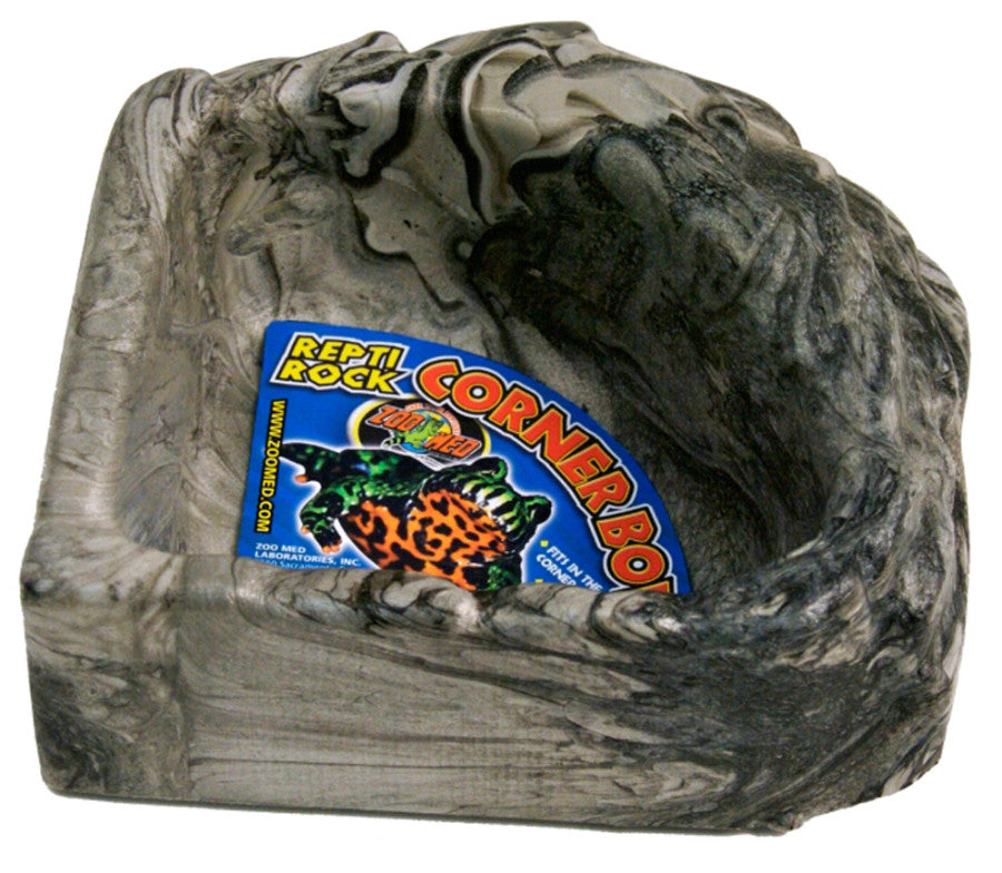 Zoo Med Repti Rock Corner Bowl - Assorted, Small, 1 ea