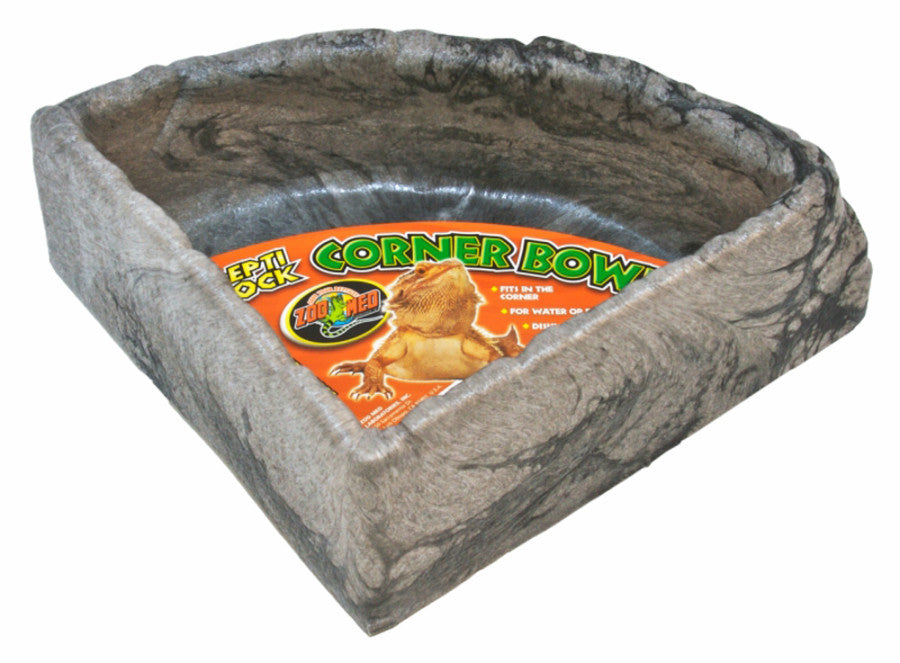 Zoo Med Repti Rock Corner Bowl Water Dish - Large