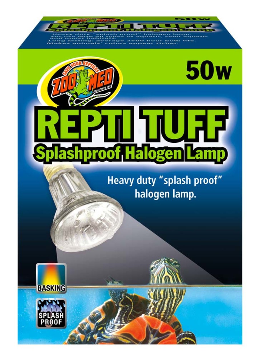 Zoo Med Repti Tuff Splashproof Halogen Lamp - White, 50W