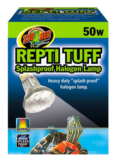 Zoo Med Repti Tuff Splashproof Halogen Lamp, White, 50W