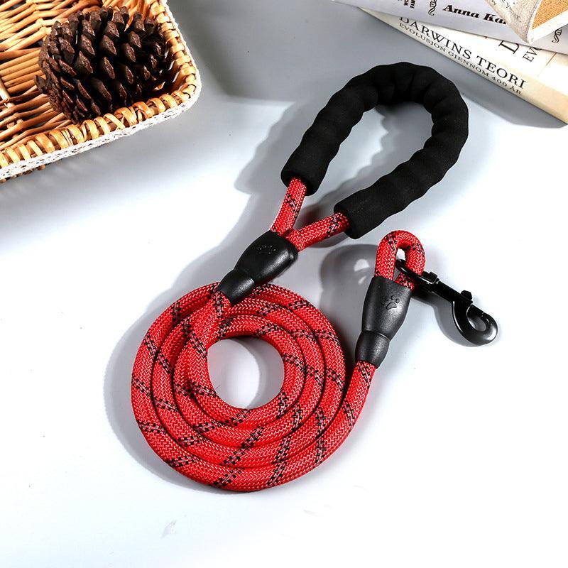 Nightglow Reflective Round Rope Dog Leash - Pets Perfect