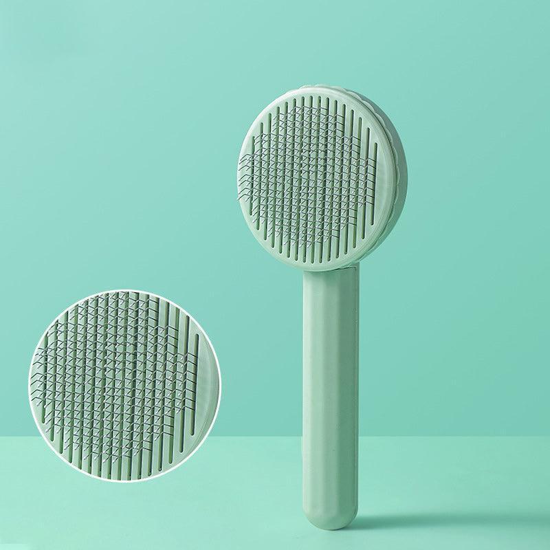 Self - Cleaning Pin Brush - High - Density Needle Comb for Dogs & Cats - Pets Perfect
