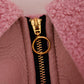 Plush Zipper Warm Faux Leather Dog Jacket - Stylish Winter Pet Coat - Pets Perfect