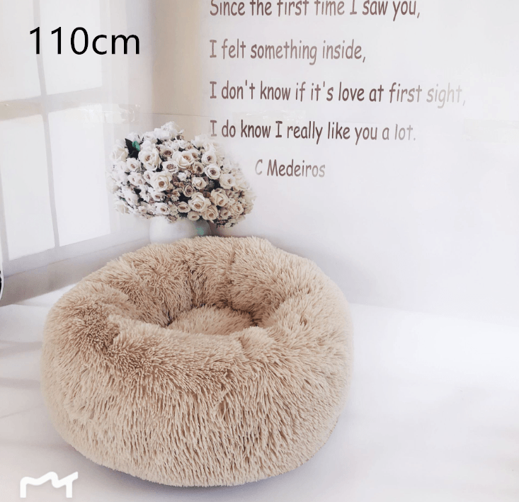 Cozy Haven: Luxurious Round Pet Bed For Winter Comfort - Pets Perfect