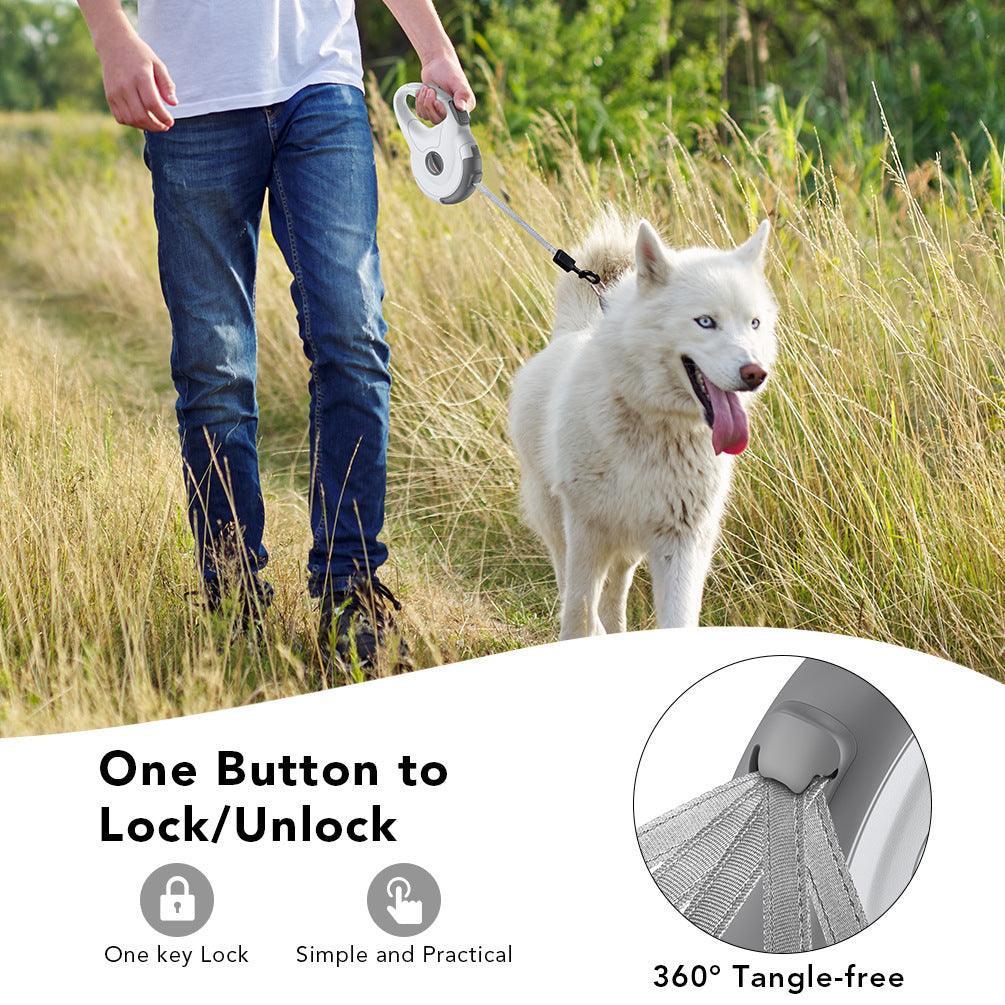 Reflective Retractable Dog Leash With Tractor Design - Pets Perfect