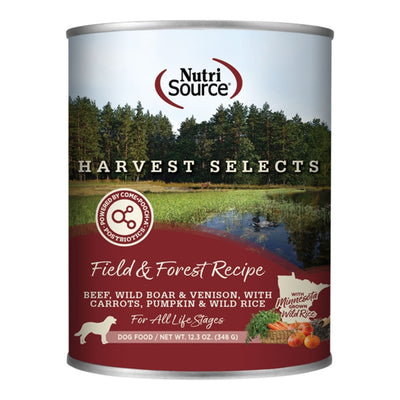 Nutrisource Dog Select Harvest Field & Forest 12.3oz. (Case of 12)