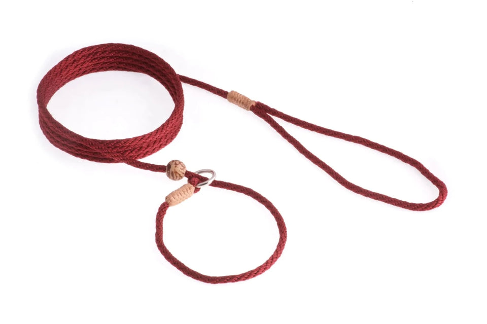 Nylon Slip Lead With Stopper (6 ft x 1/8 in or 4 mm) - Pets Perfect