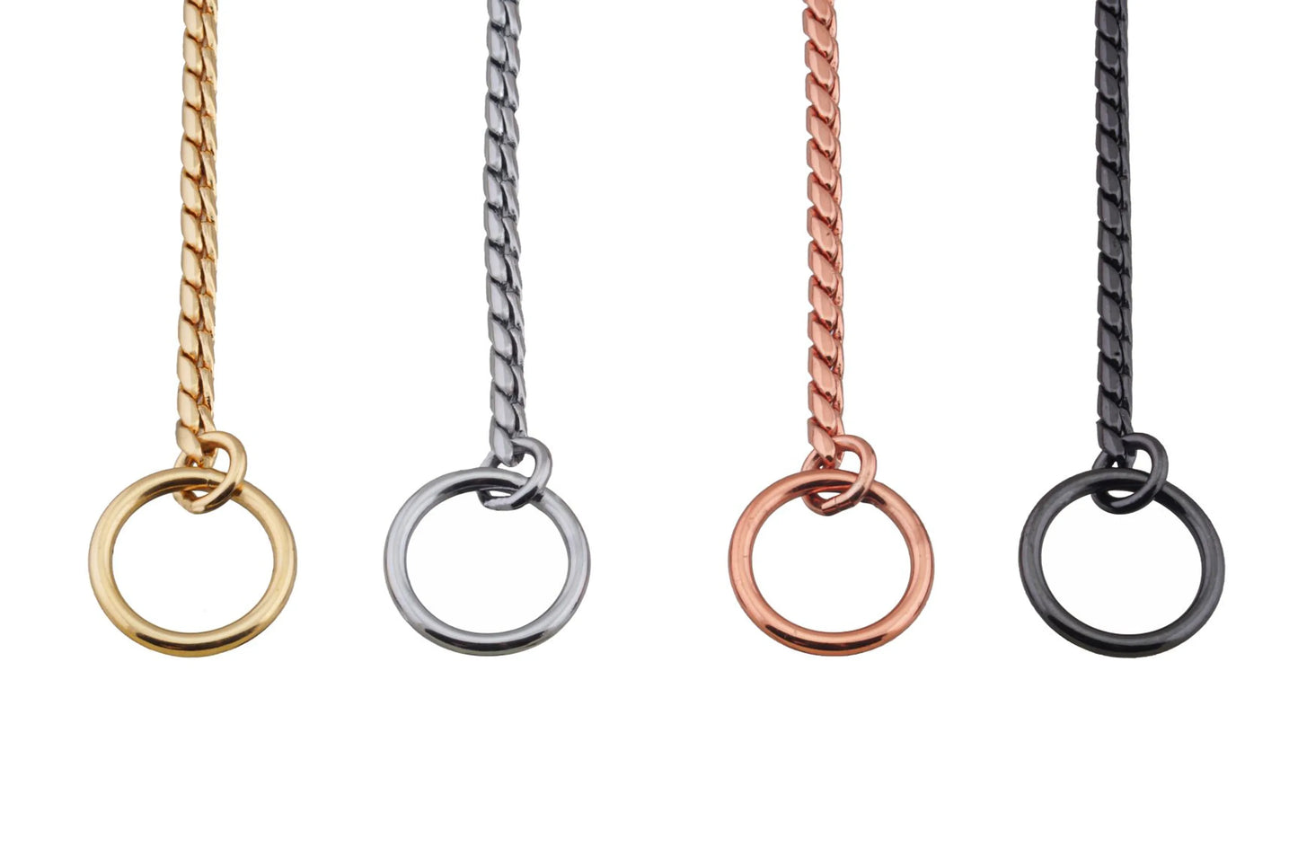 Slip Snake Show Chain Collar (18 in x 3.0mm)