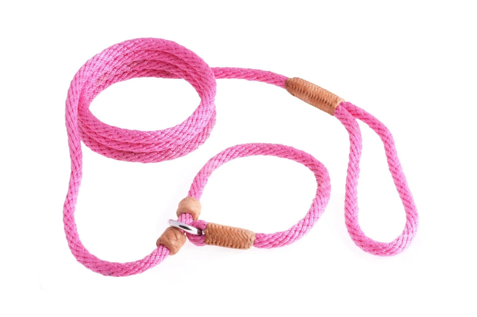 Nylon Slip Dog Leash With 2 Stoppers (6 ft x 5/16 in or 8 mm) - Pets Perfect