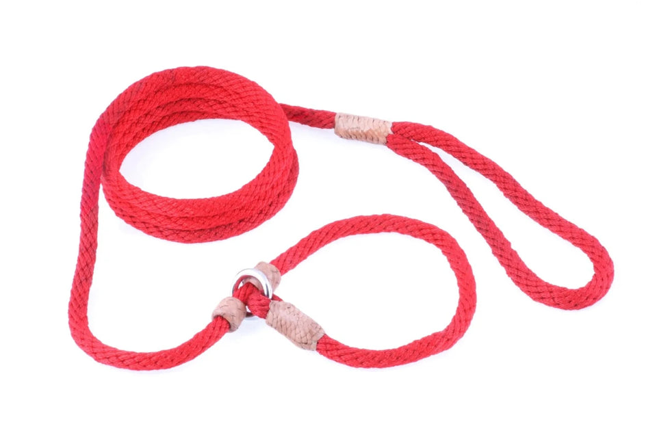 Nylon Slip Dog Leash With 2 Stoppers (6 ft x 5/16 in or 8 mm) - Pets Perfect