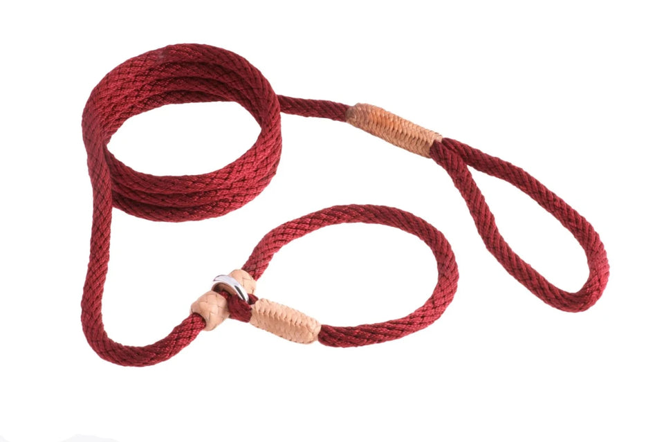 Nylon Slip Dog Leash With 2 Stoppers (6 ft x 5/16 in or 8 mm) - Pets Perfect
