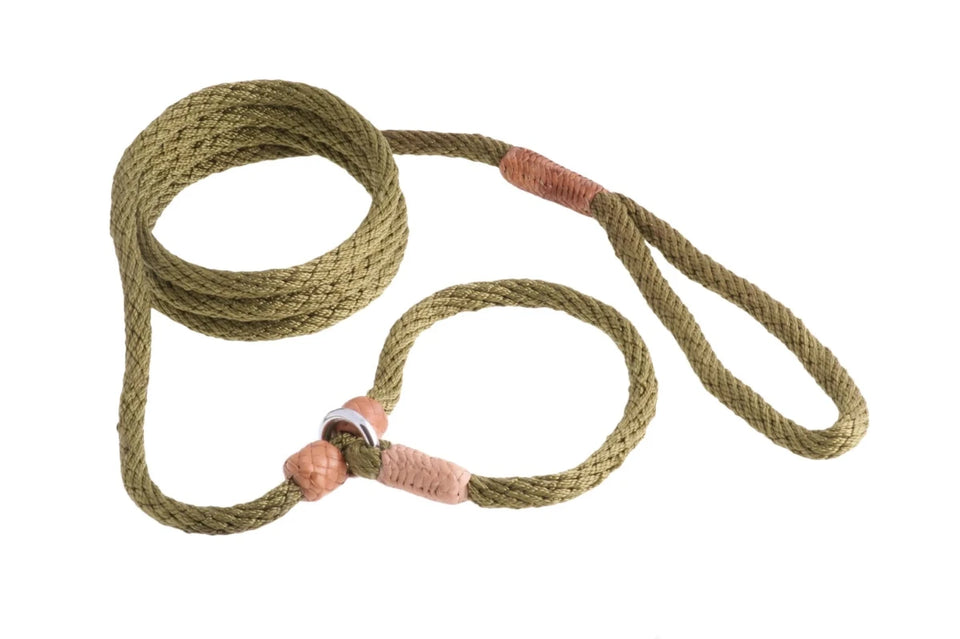 Nylon Slip Dog Leash With 2 Stoppers (6 ft x 5/16 in or 8 mm) - Pets Perfect