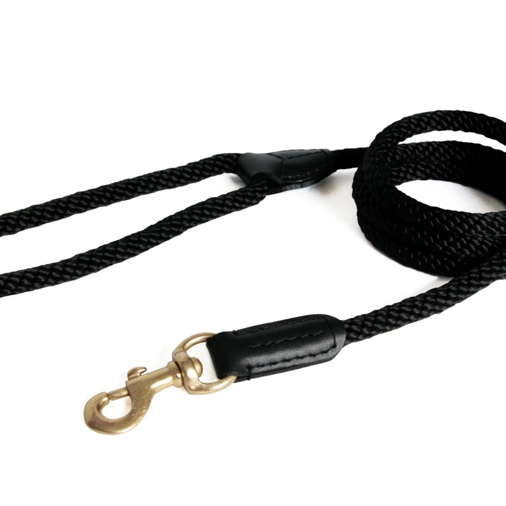 Rope and Leather Snap Lead (4ft x 3/4 in)