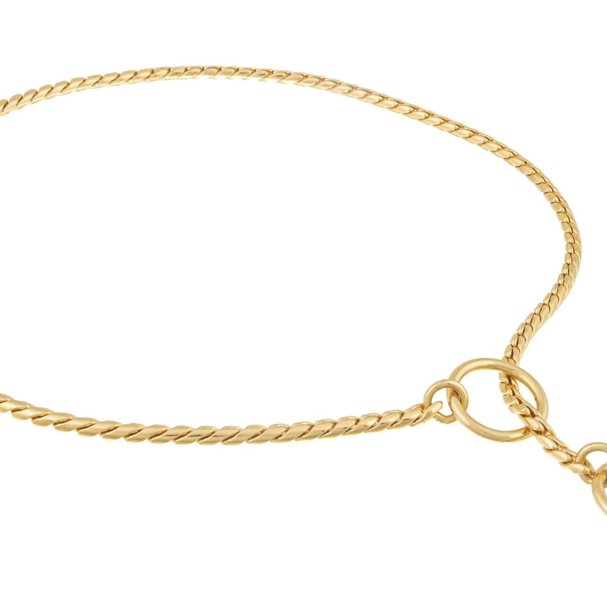 Slip Snake Show Chain Collar (18 in x 3.8mm)