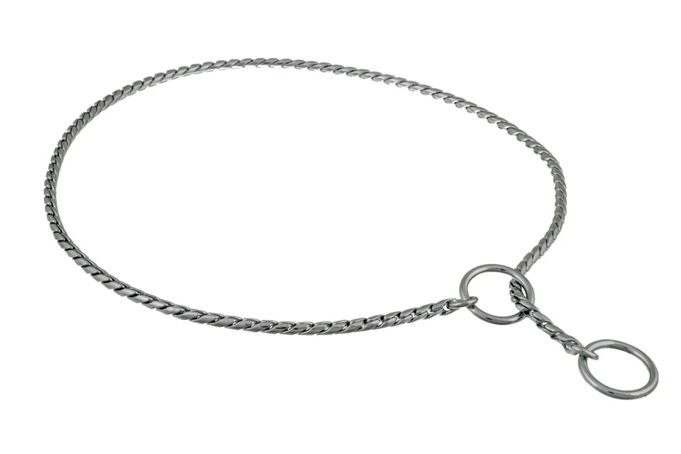 Slip Snake Show Chain Dog Collar (18 in x 3.8 mm) - Pets Perfect