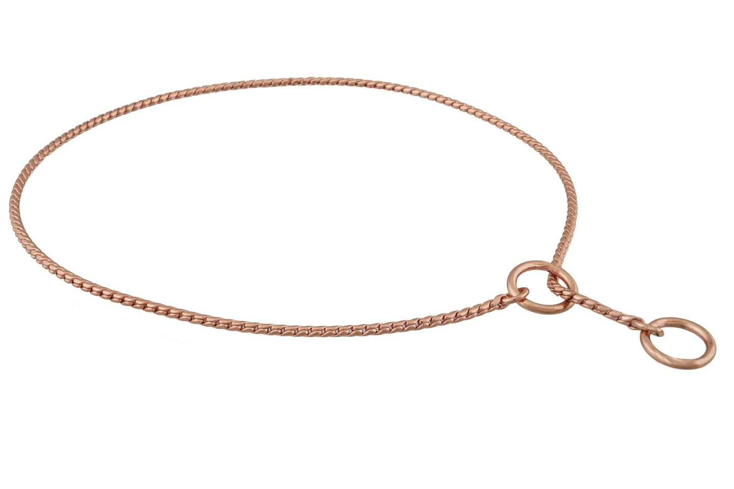 Slip Snake Show Chain Collar (22 in x 2.4mm)