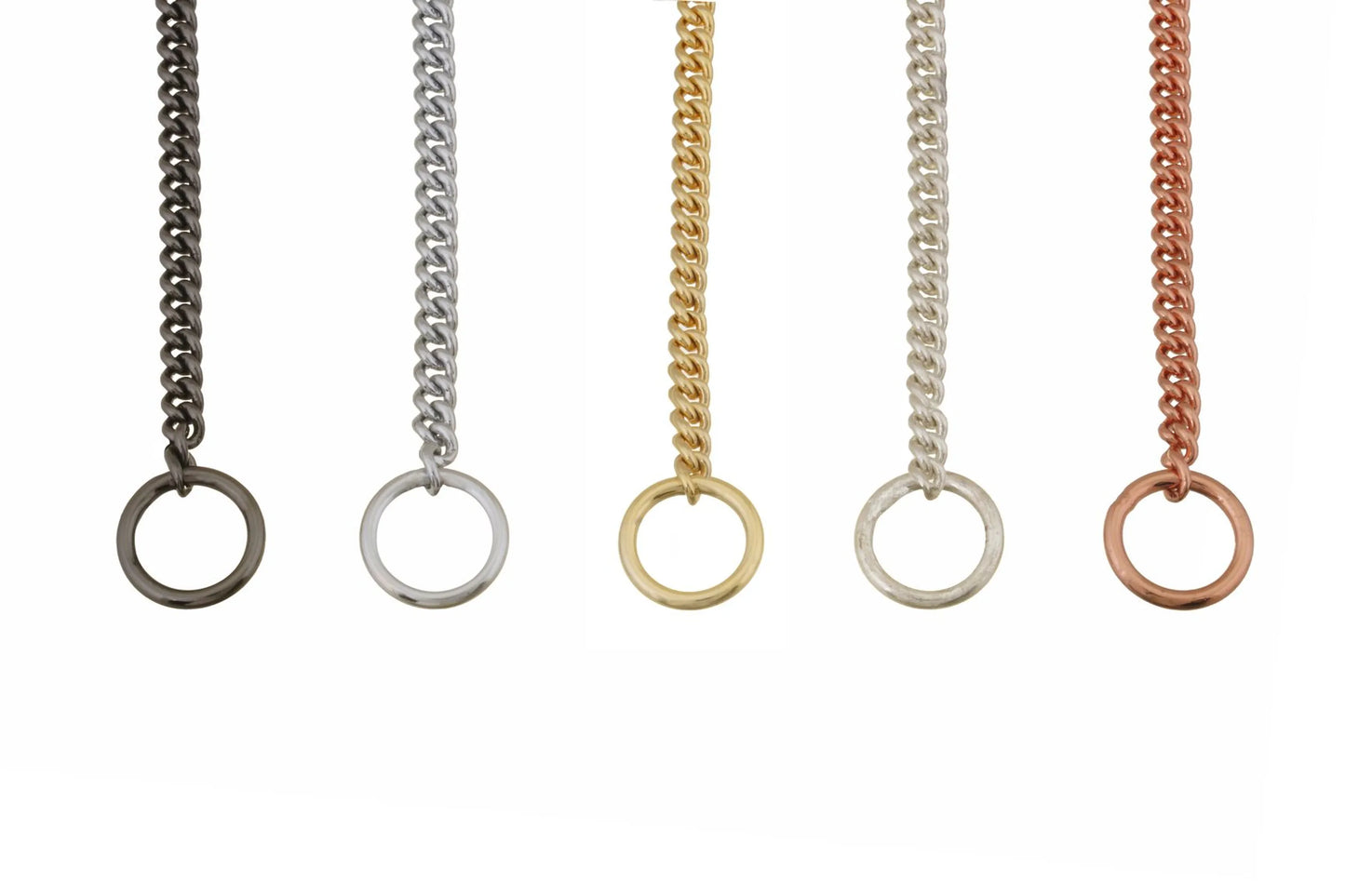 Slip Curve Show Chain Collar (8 in x 1.2 mm)