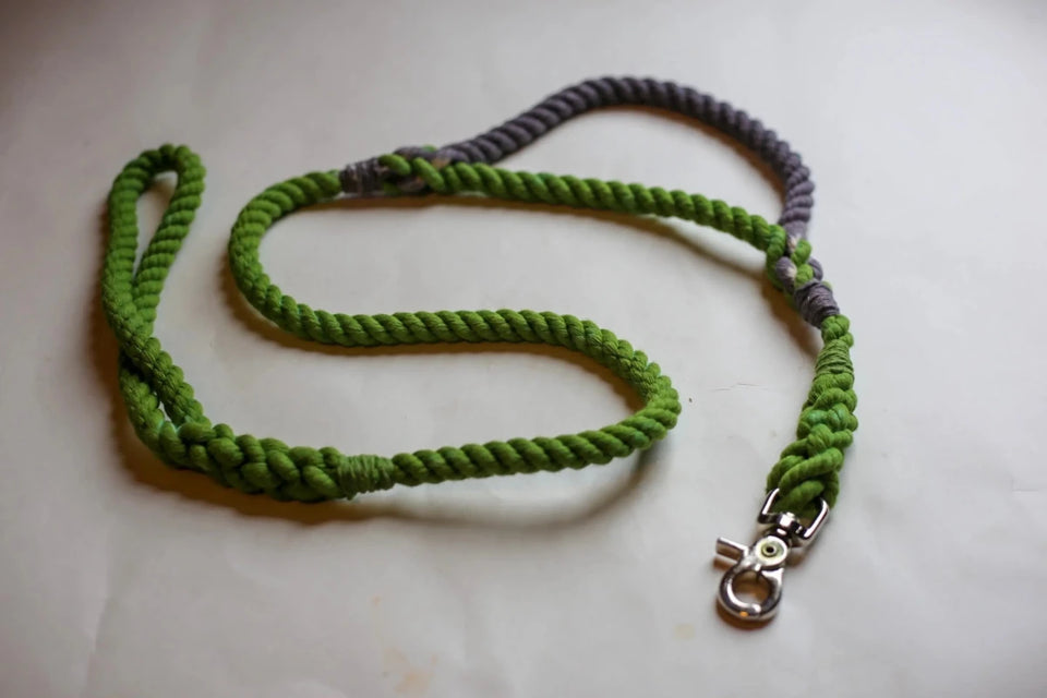 Rope Dog Leash with Traffic Handle - Pets Perfect