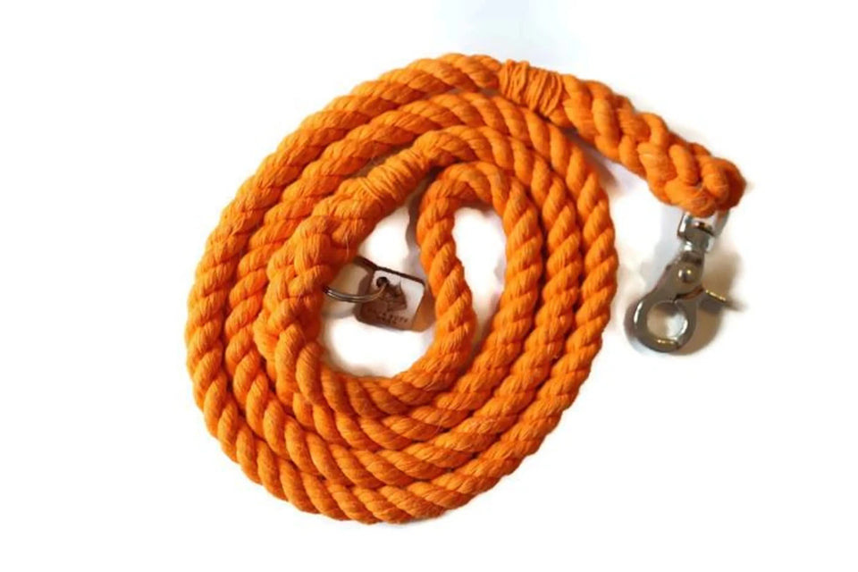 Single Color Rope Dog Leash - Pets Perfect