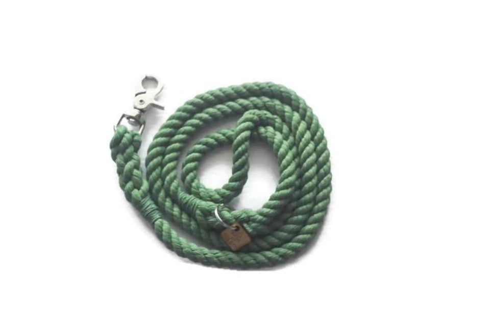 Single Color Rope Dog Leash - Pets Perfect
