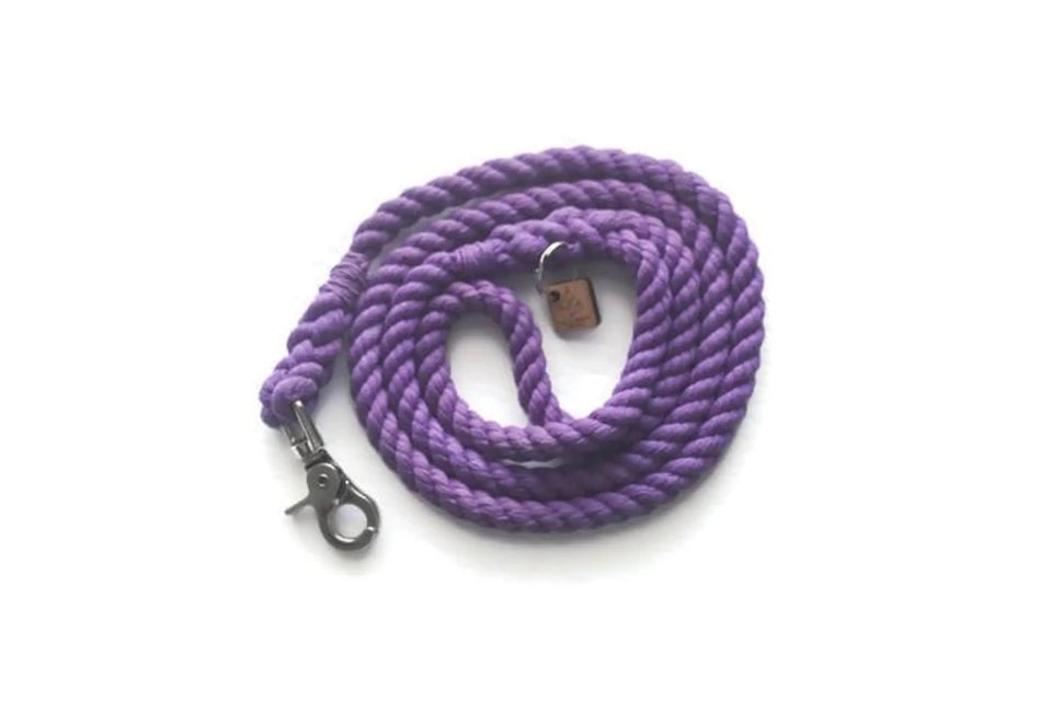 Single Color Rope Dog Leash - Pets Perfect