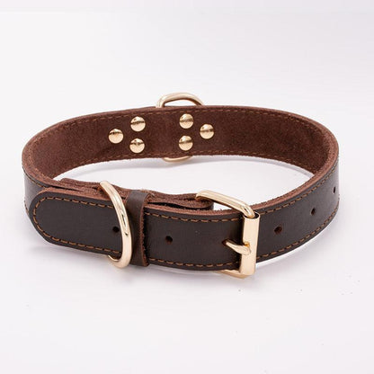 Petpals ComfortFit Adjustable Leather Dog Collar - Durable & Stylish for All Breeds - Pets Perfect