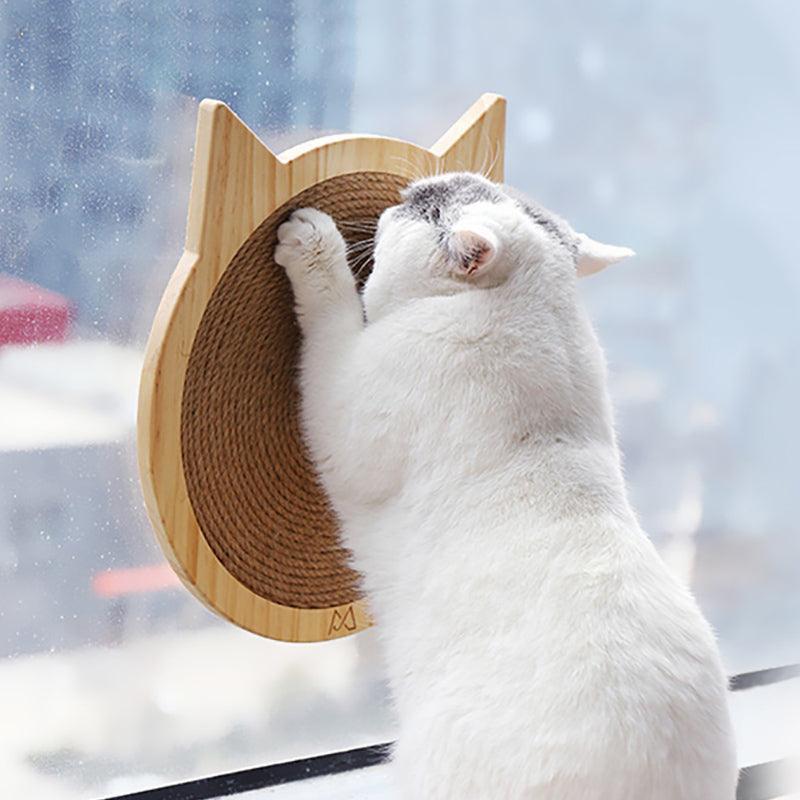 Wall Mounted Cat Scratcher Board With Suction Cup Toy - Pets Perfect