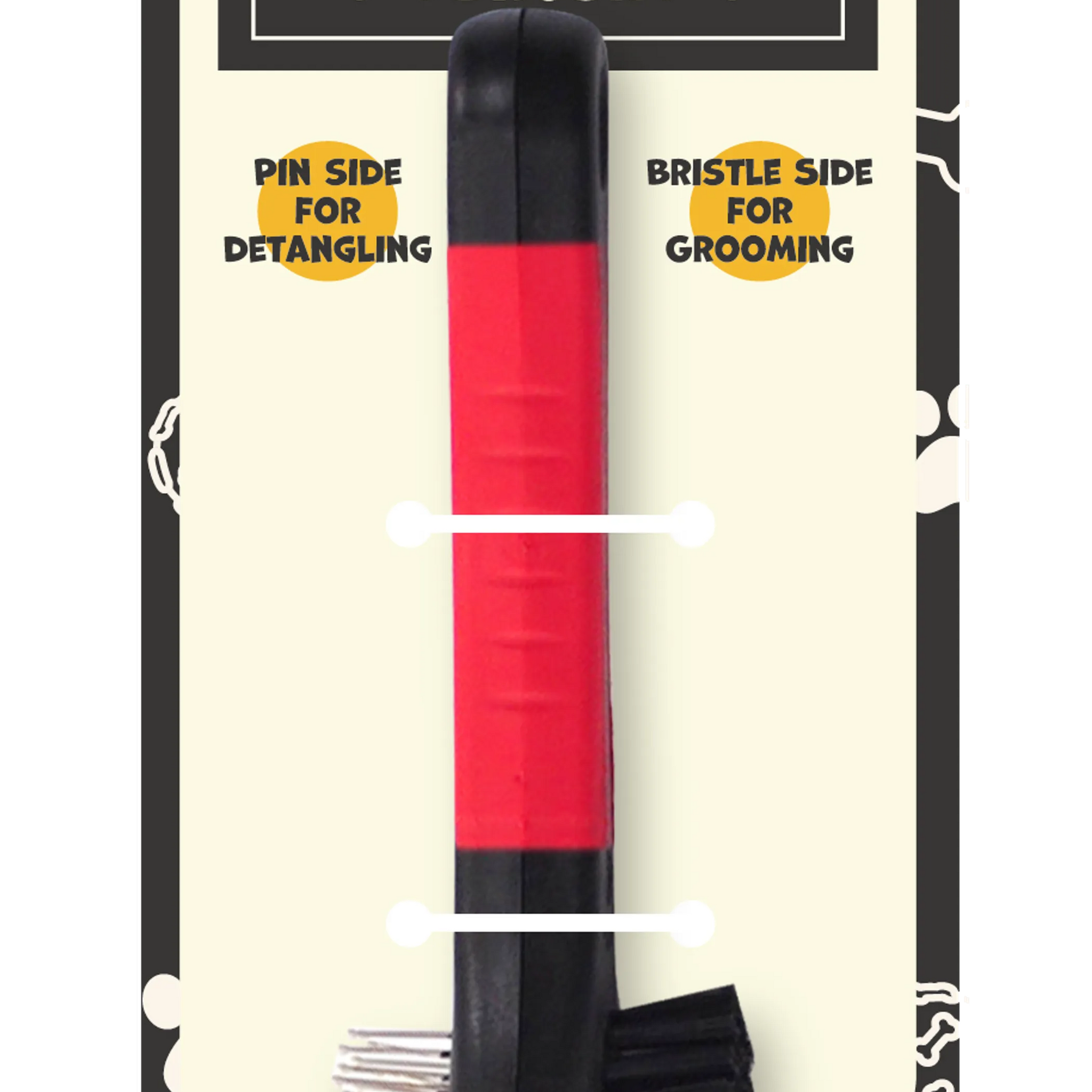 Double Sided Pet Brush - Bristles and Pins