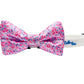 Cutie Ties Anchor Dog Bow Tie - Navy Blue Striped Nautical Pet Accessory