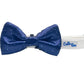 Cutie Ties Anchor Dog Bow Tie - Navy Blue Striped Nautical Pet Accessory