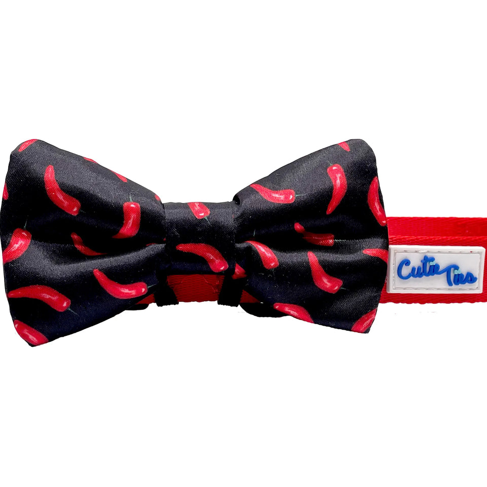Cutie Ties Dog Bow Tie - 14 Playful Designs, Camouflage orange/ONE SIZE, view 3