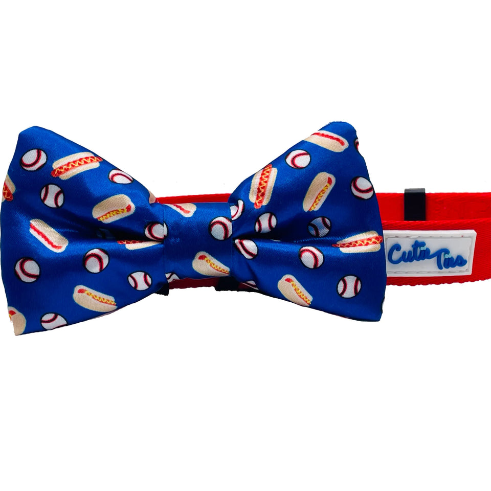 Cutie Ties Dog Bow Tie - Fun Print Dog Collar Accessory, Banana/ONE SIZE, view 13